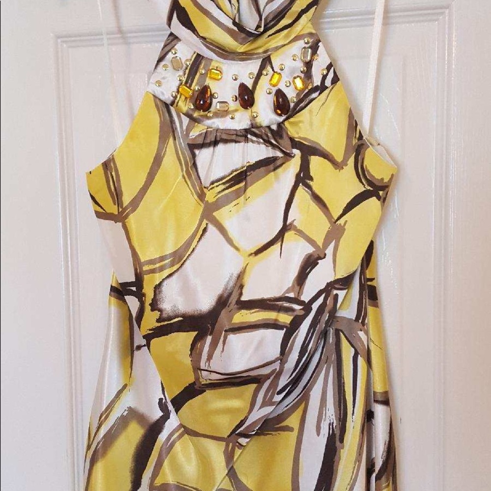 Silky halter top